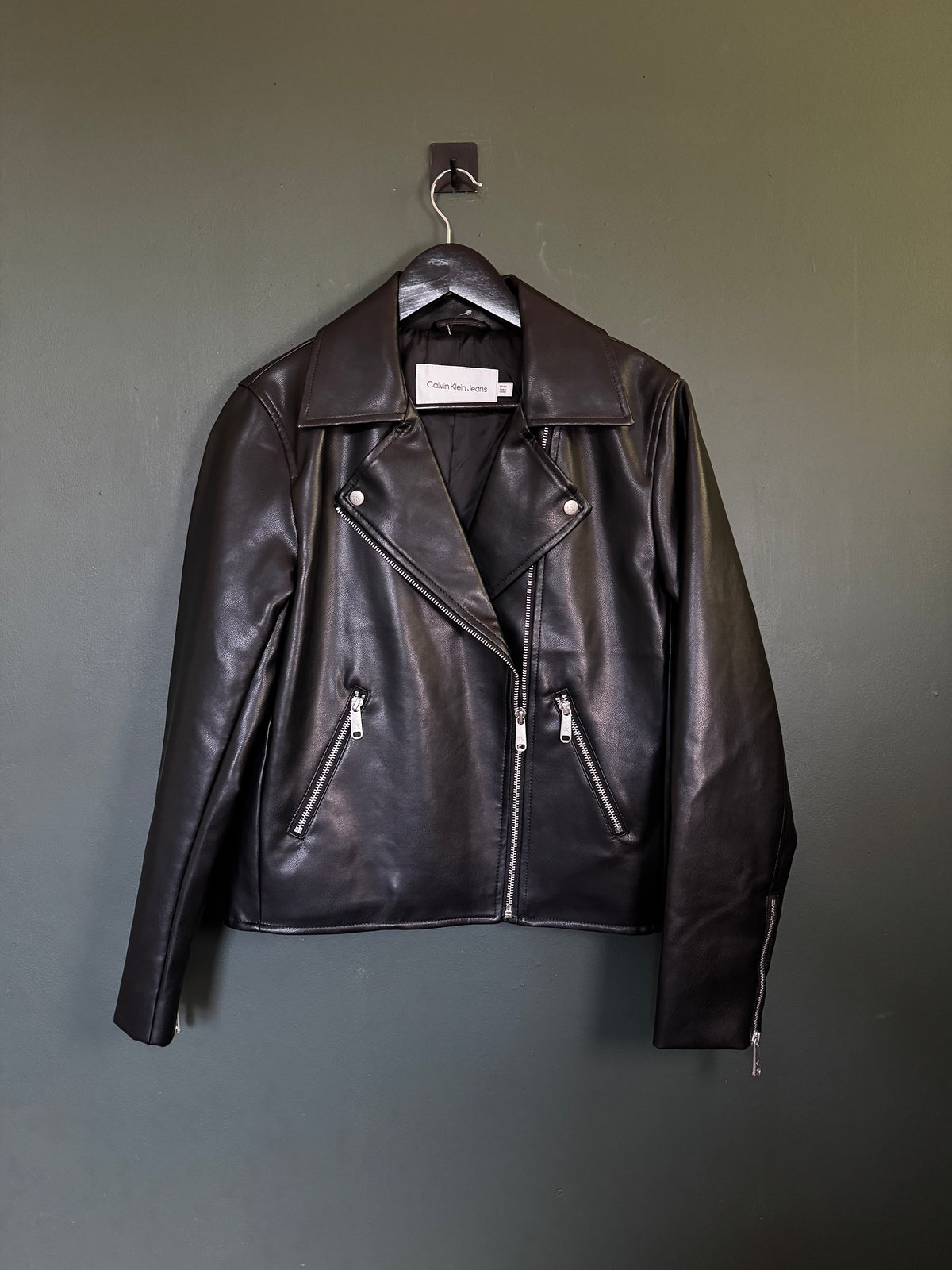 Chaqueta Calvin Klein Moto Faux Leather