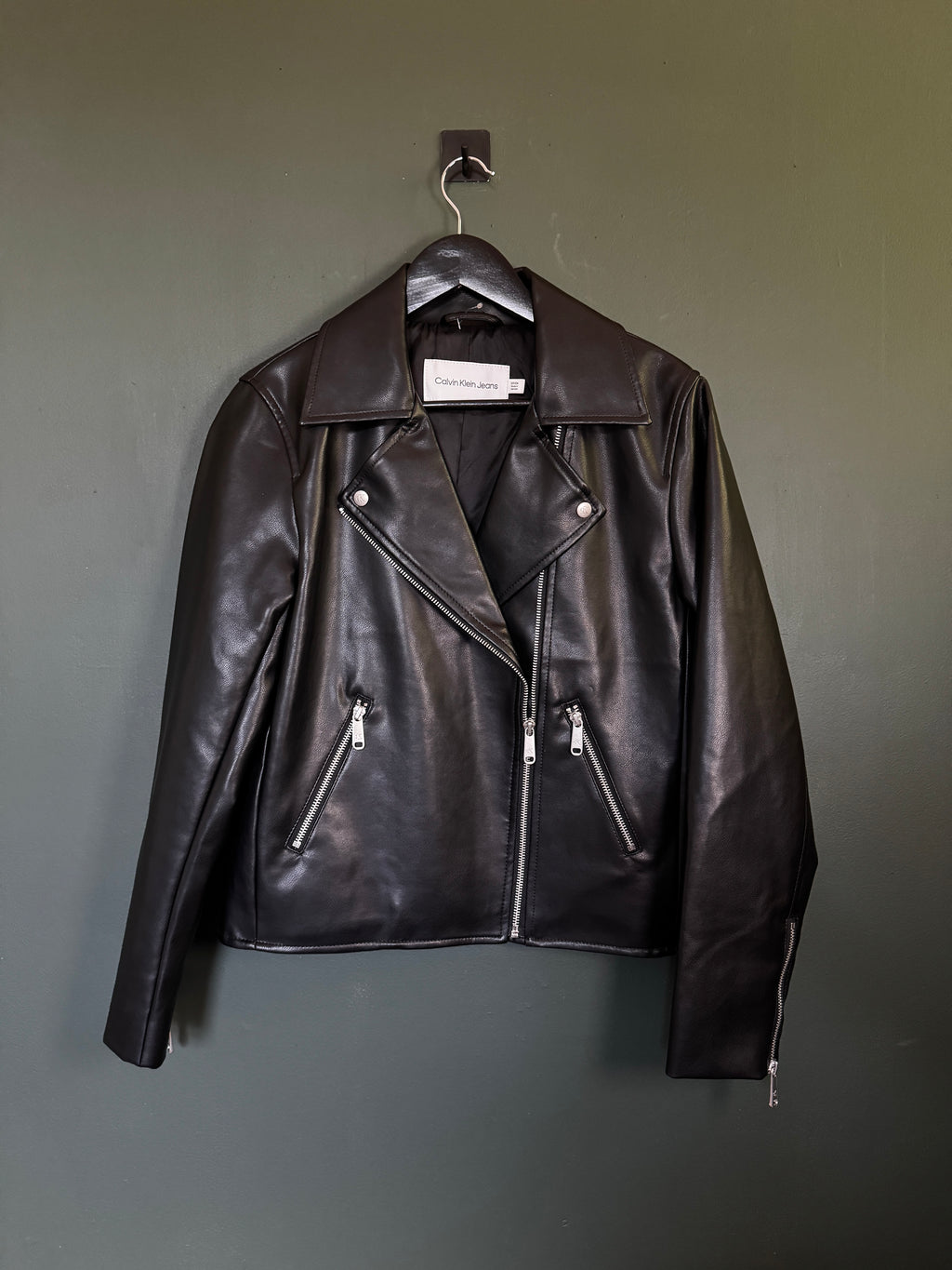 Chaqueta Calvin Klein Moto Faux Leather