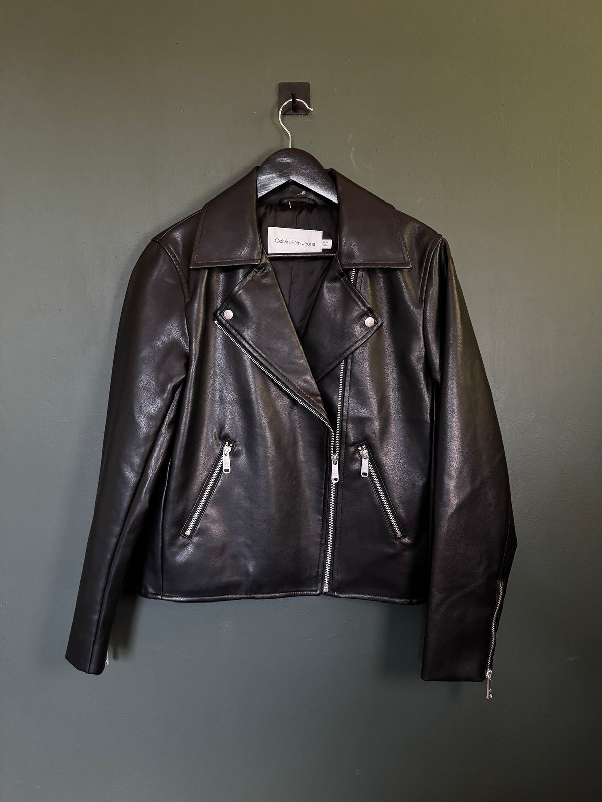 Chaqueta Calvin Klein Moto Faux Leather
