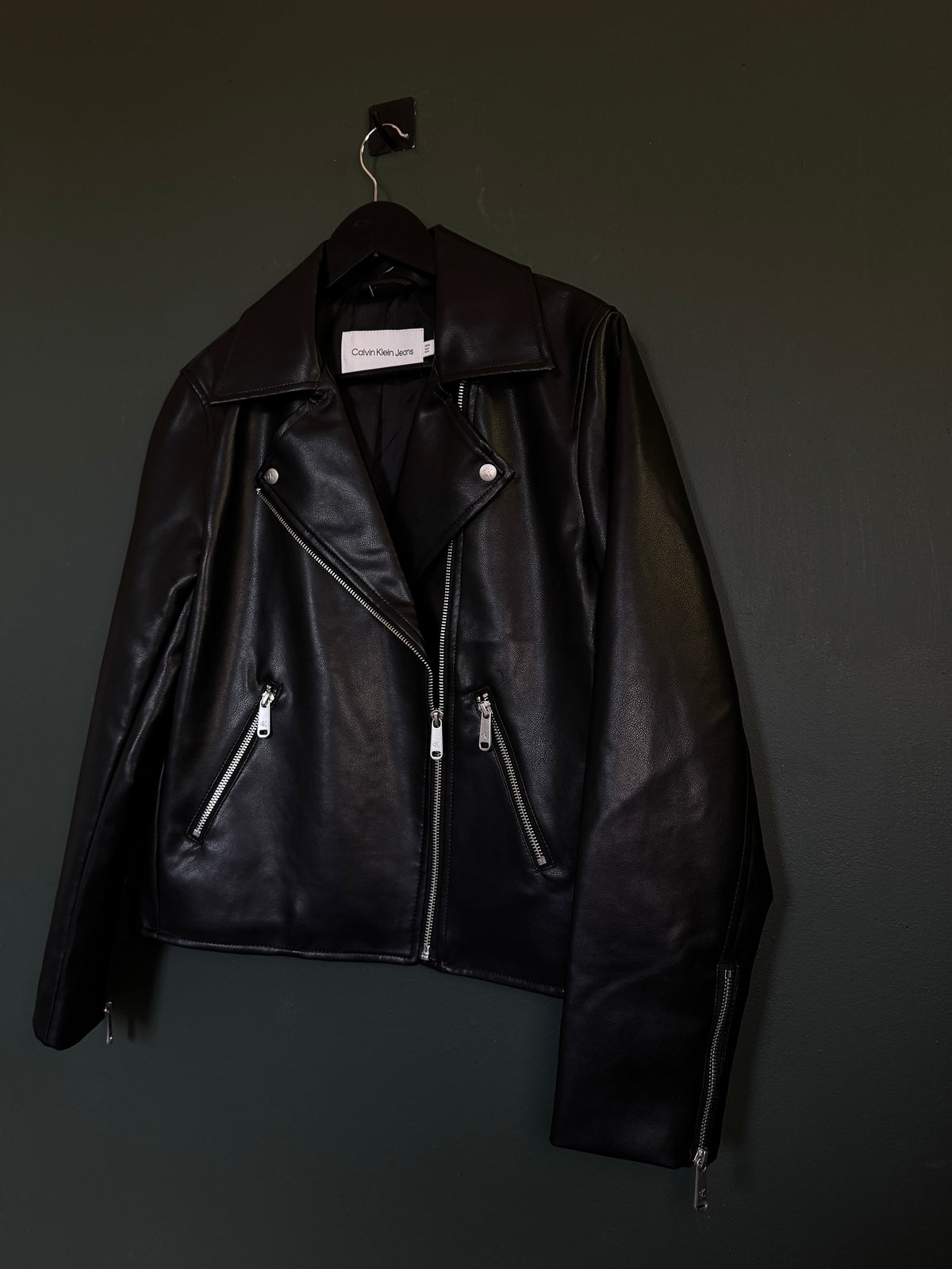 Chaqueta Calvin Klein Moto Faux Leather
