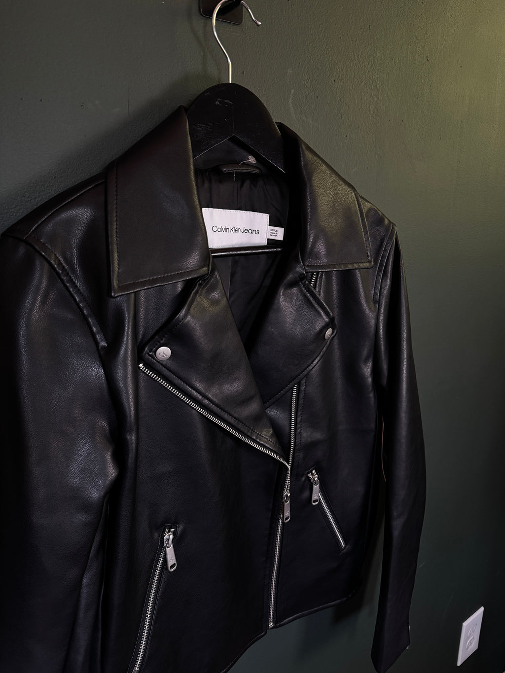 Chaqueta Calvin Klein Moto Faux Leather