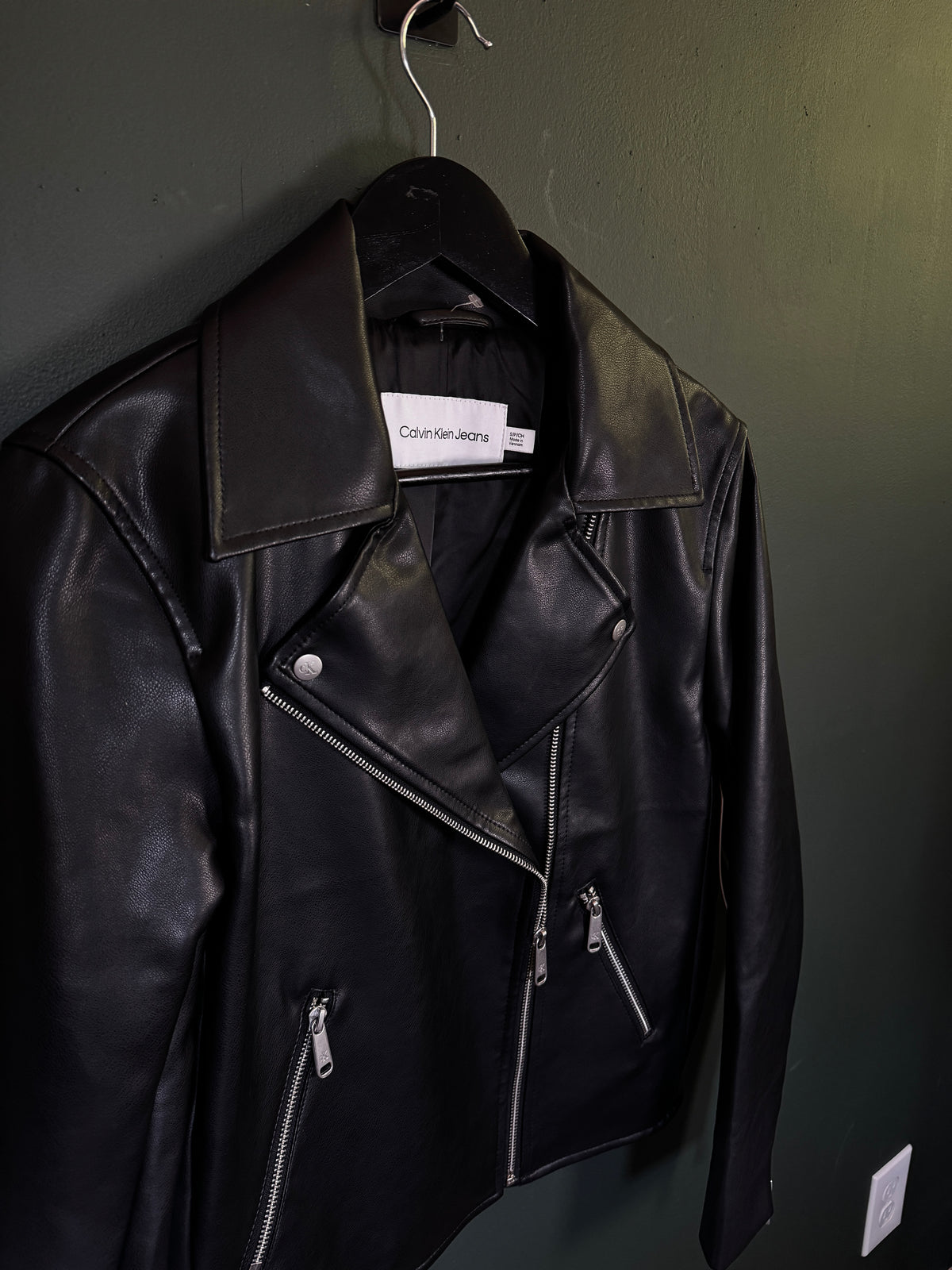 Chaqueta Calvin Klein Moto Faux Leather