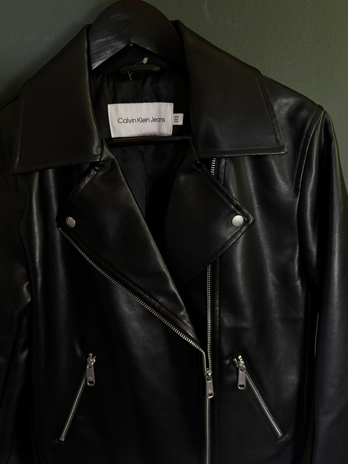Chaqueta Calvin Klein Moto Faux Leather