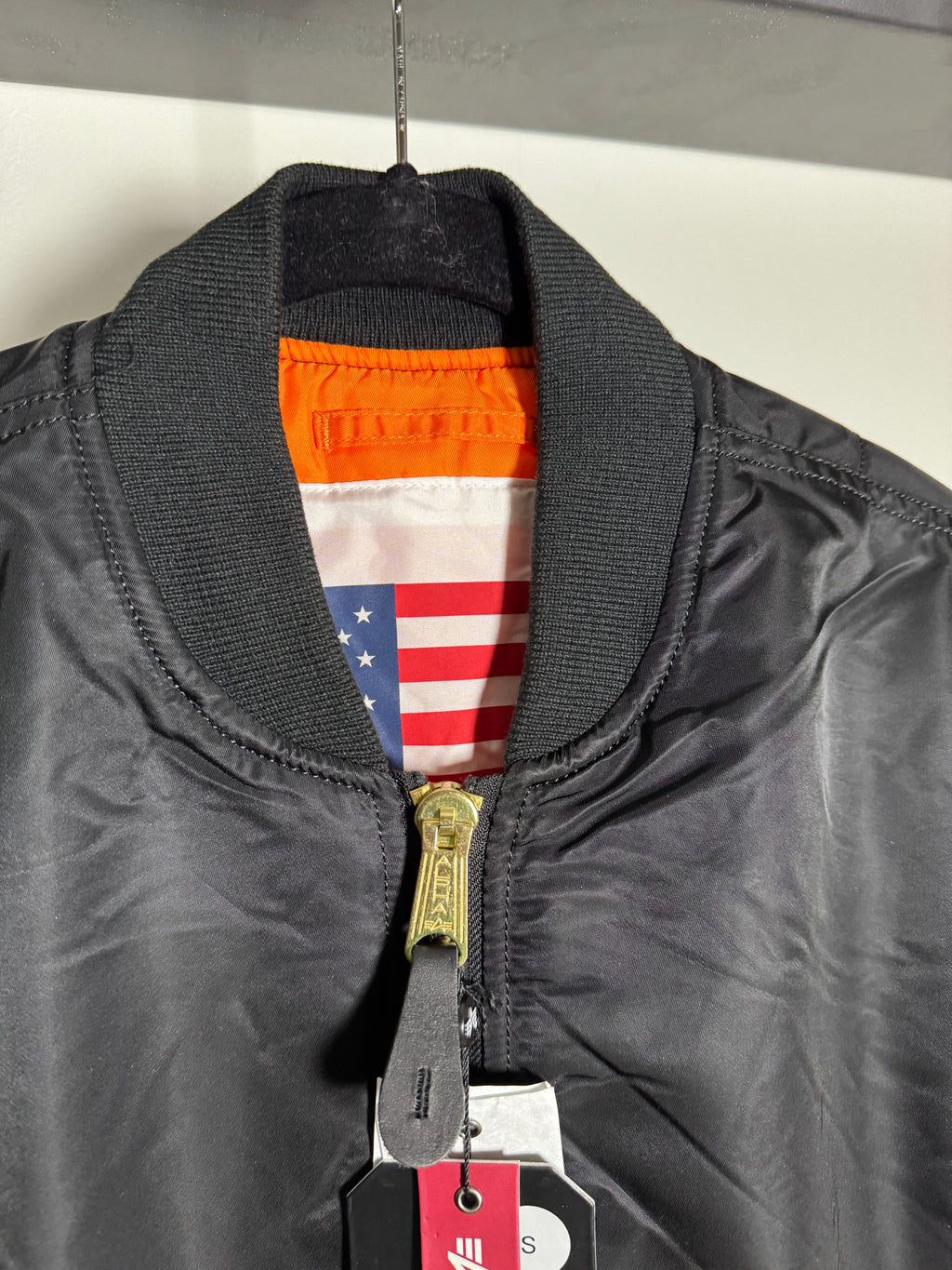 Chaqueta De Piloto Alpha Industries Ma-1 Blood Chit "Nueva"