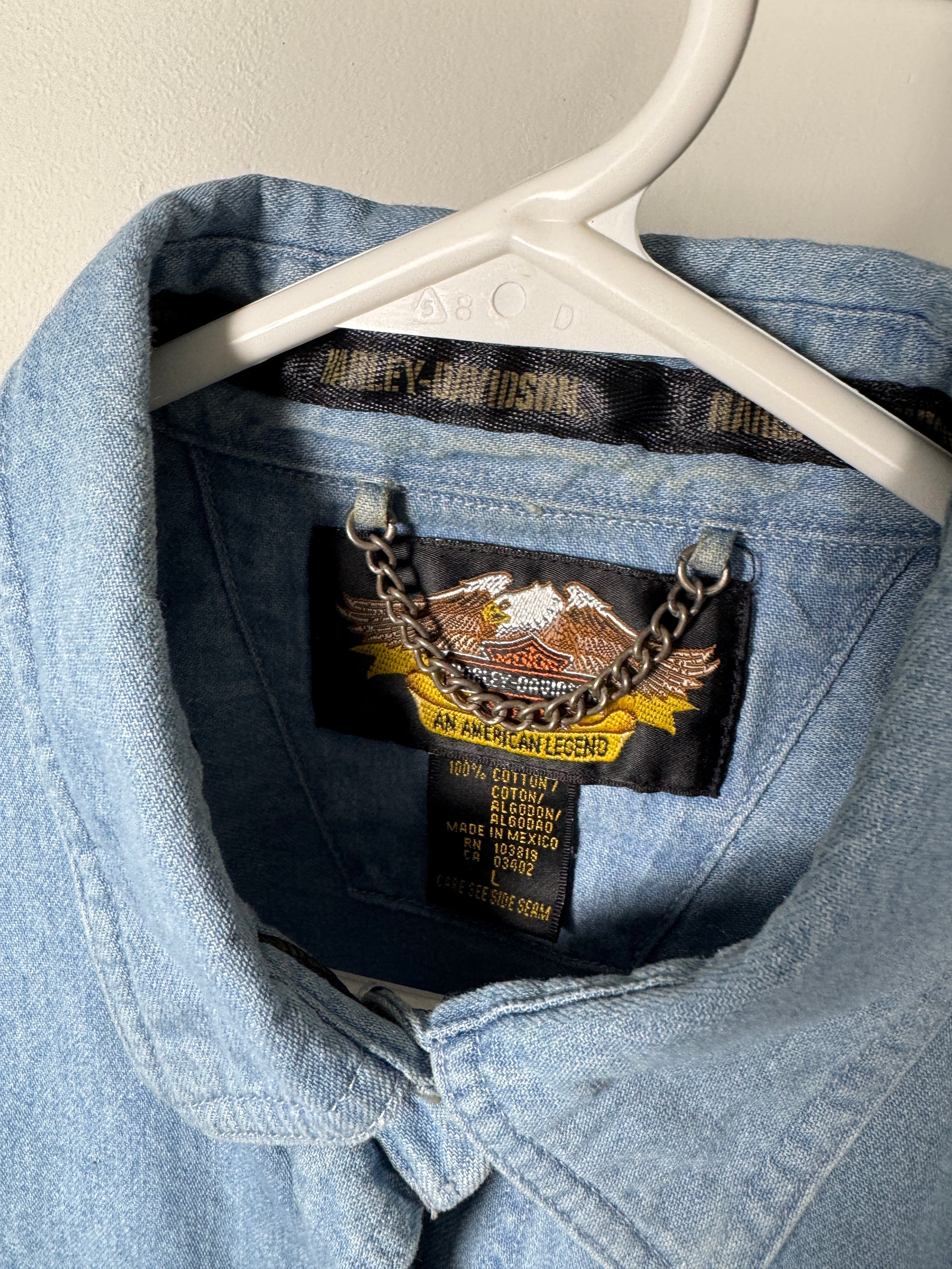 Camisa de jean Harley Davidson
