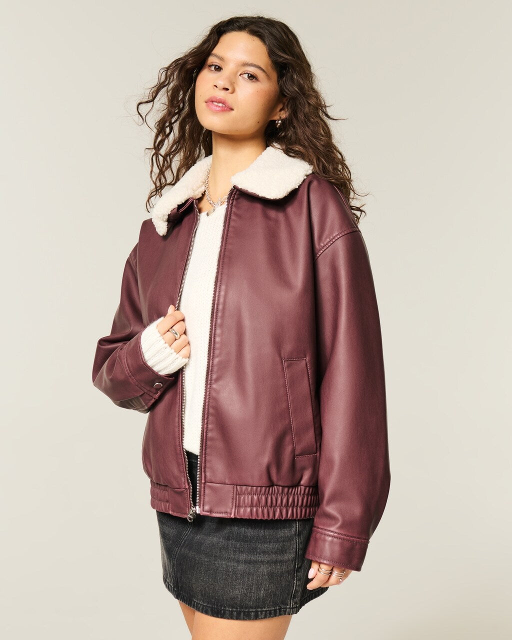 Chaqueta Hollister Sherpa Bomber